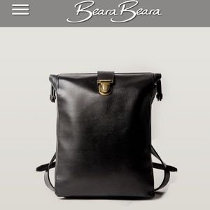 Black leather Beara Beara Julie backpack